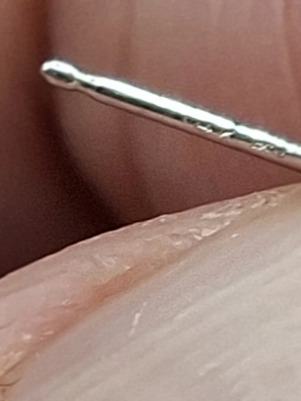 14K White Gold Single 9mm Earring